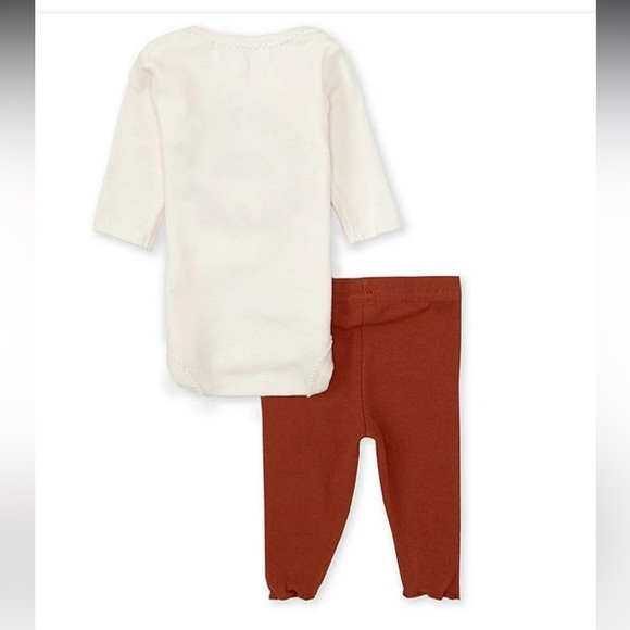 New Long sleeve first thanksgiving bodysuit & ruffle legging set socks headband - Picture 3 of 7